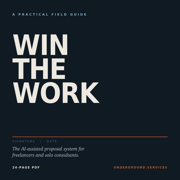 Win the Work — The AI-Assisted Proposal System for Freelancers